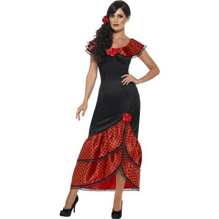 Spaans & Mexicaans Kostuum | Flamenco Senorita Anna-Maria | Vrouw | Large | Carnaval kostuum | Verkleedkleding